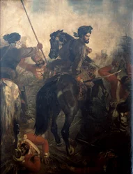 Capitán Dighton MacNaghten Probyn en la Batalla de Agra el 10 de octubre de 1857